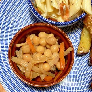 切干大根とひよこ豆の煮もの